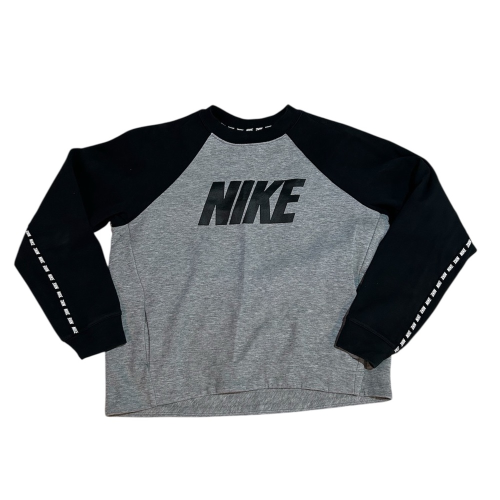 Nike Black and Gray Crewneck